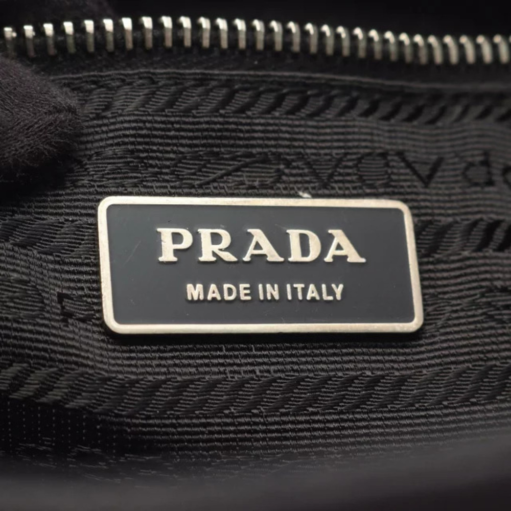 Prada Shoulder Bag TESSUTO Leather Black EASY - Picture 4 of 8
